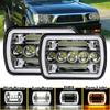 Motorcycle Led Headlight 5 X 7inch / 6 X 7inch Square Headlamp 400w 40000lm Ip67 Waterproof Modified Parts