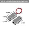 2Pairs MC-52 Wired Magnetic Door Window Contact Switch Heavy Duty Iron Door Sensor Reed Switch for Alarm System Normally Open NC 7