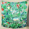 Темпераментный шелковый платок Desert Oasis 100% шелк тутового дерева квадратный платок весенне-осенний шелковый платок, солнцезащитная женская шаль