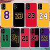 Basketball 23 24 Number Soft Phone Case For Samsung Galaxy A51 A50 A71 A70 A10 A20e A30 A40 A41 A31 A21s A11 A6 A7 A8 A9 Plus 20