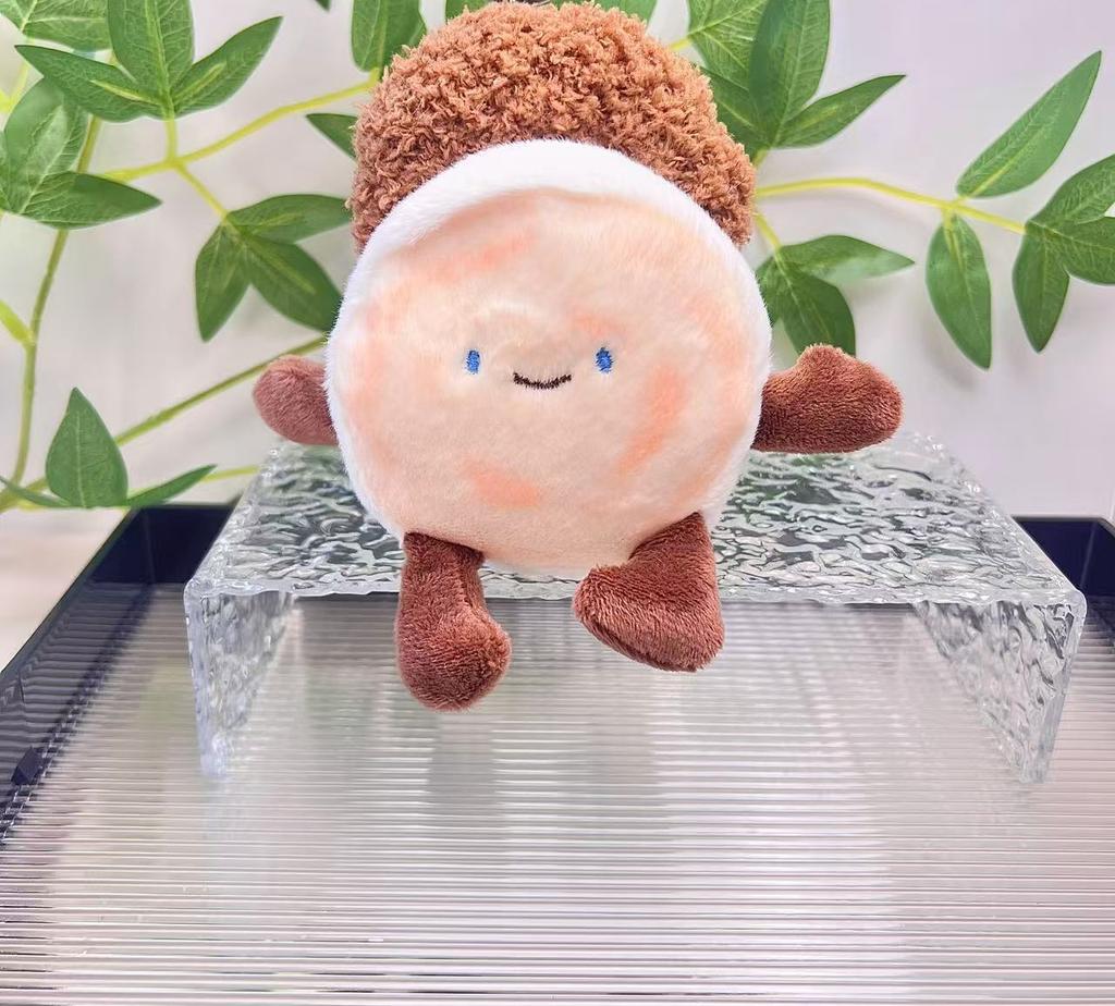 Chinese Burger Cute Meat Sandwich Bun Patty Doll Shaanxi Anwen Creative Bun Pendant Plush Doll Souvenir Couple Pendant Gift