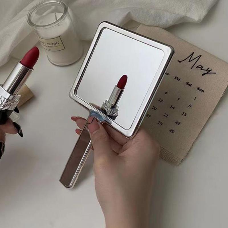 Ins Liquid Shape Square Mirror Мини-ручное настольное косметическое зеркало для макияжа