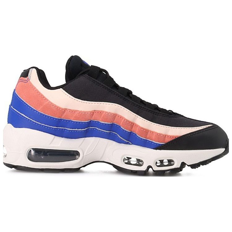 Nike Air Max 95 Trend Спортивные Замшевые Синтетическая Кожа Низкий Верх Марафонские Беговые Кроссовки Женские кроссовки Черный Розовый CZ3951-001