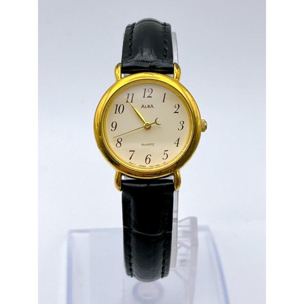 Used SEIKO Seiko Watch Working Condition 950436 ALBA Gold
