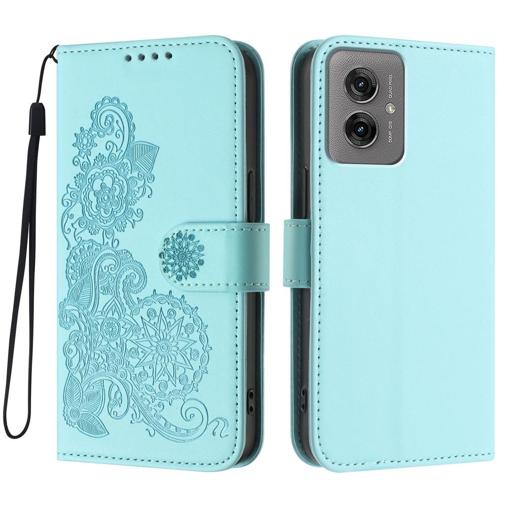 For Motorola Moto G55 5G Phone Cases Mandala Flower Leather Wallet Mobile Cover with Strap