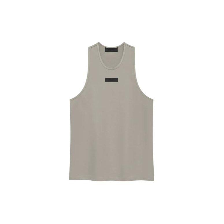 Fear of God Essentials Мужской топ-майка из плотного джерси Seal Серый 125SP242045F