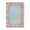 Hestia Bone Striped Photo Frame