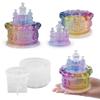 Epoxy Resin Mold Jewelry Box Molds Cake Shape Storage Container Moulds Silicone Gift for Craft Lover