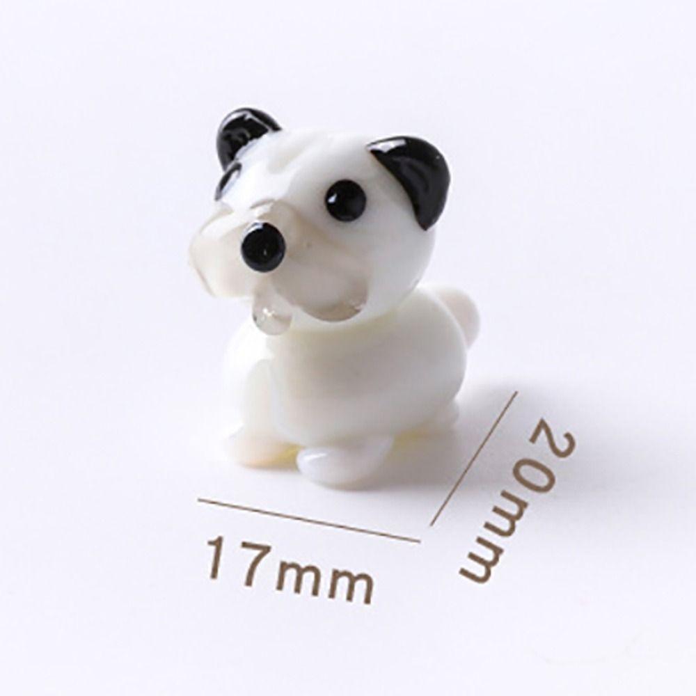 Украшения для собак из натриево-кальциевого стекла, поделки из мультяшных собак, изысканная модель собаки