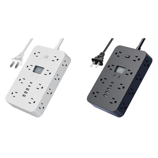 Мощная розетка высокого тока с зарядным устройством, многослотовая конструкция, 16 розеток переменного тока, 3 USB, 2 Type-C, комбинированное зарядное устройство с функцией быстрой зарядки