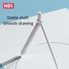 NBX Professional Compass with Mechanical Pencil Math Geometry Drawing Tools with 0.7mm Leads & 6