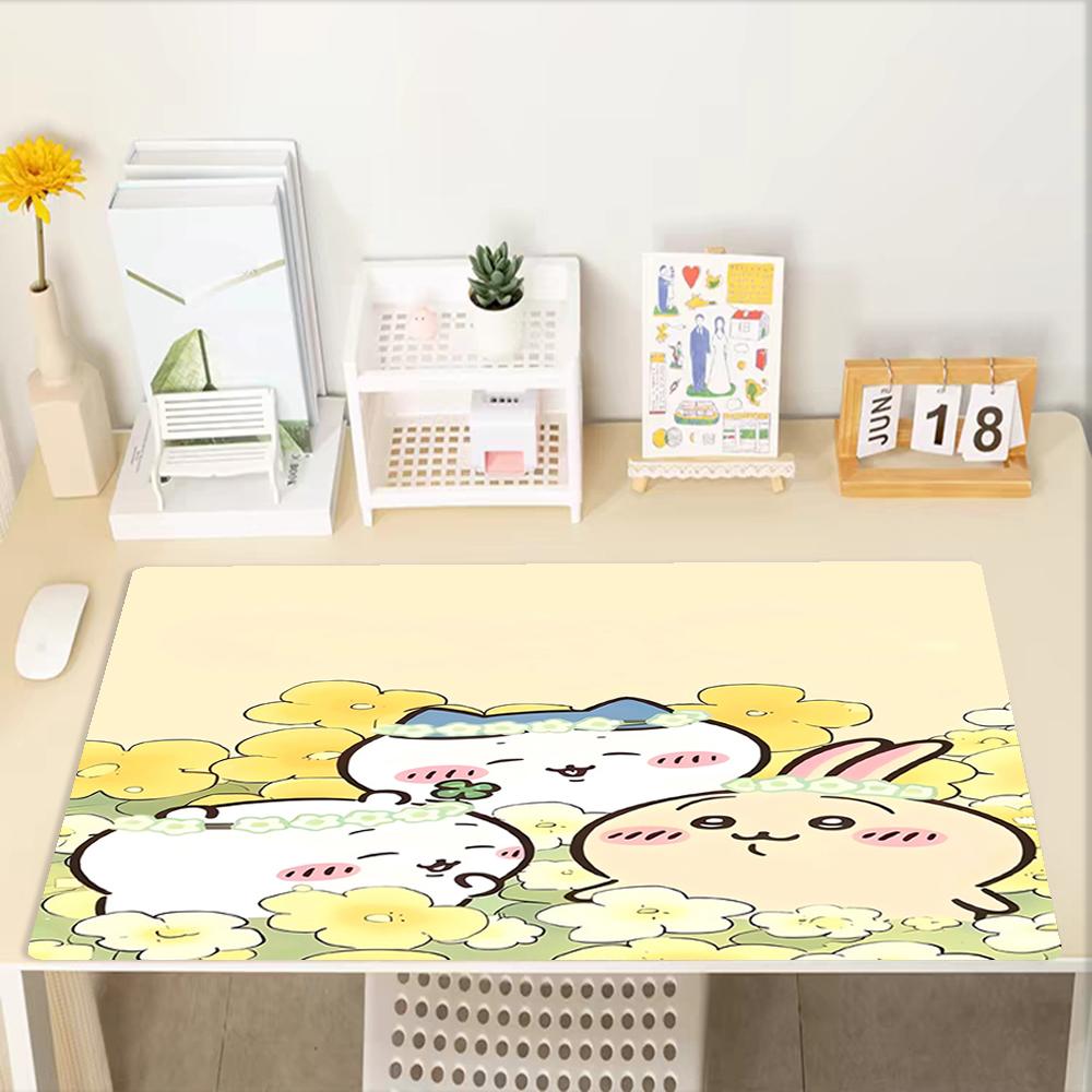 Usagi Theme Mouse Pad, Non Slip Rubber Base, Multifunctional Office & Home Decor, Perfect for Workspace Personalization.