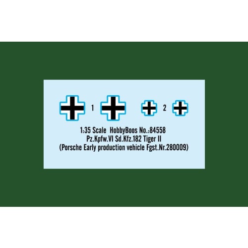 Hobby Boss 1/35 Fighting Vehicle Series German Heavy Tank King Tiger (Porsche Turret) No. 280009 Plastic Model Kit 84558