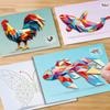 3D Геометрические Животные Пазл Наклейки DIY Ручная Работа Креативные Коллаж Наклейки Художественный Набор Развитие Внимание Образовательные Игрушки