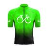 Комплект Велосипедной Формы 2026 Лето Ropa Ciclismo Мужская С Коротким Рукавом Велосипедная Одежда Для Велоспорта Градиентный Цвет Дышащая Одежда Для Горного Велосипеда MTB
