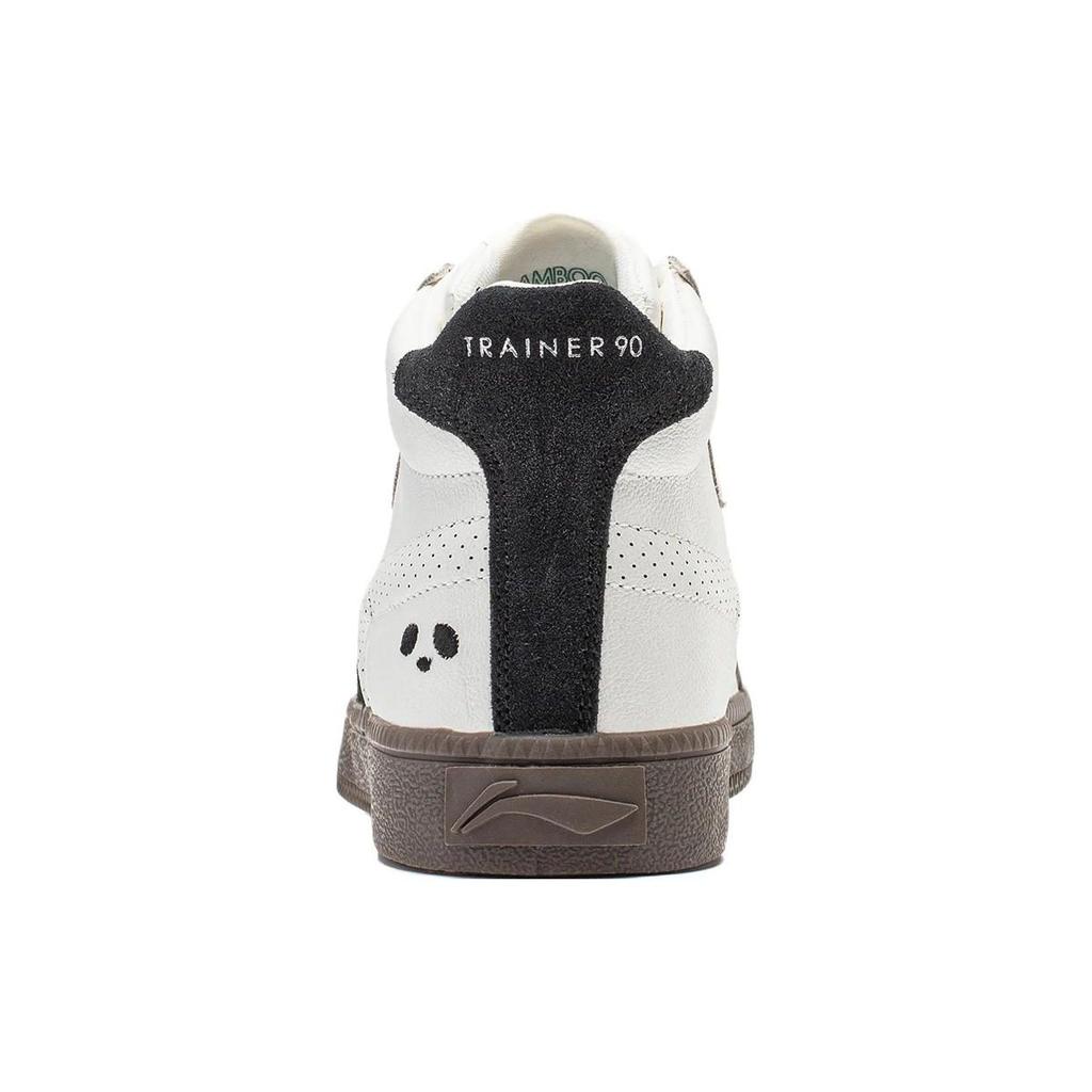 Li Ning Yunchuan HI Нескользящие, износостойкие, дышащие высокие повседневные кроссовки Женские Черно-белые AGCT302-3