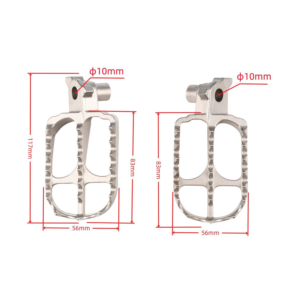 Motorcycle NEW Stainless Steel Front Footrest For YAMAHA YZ 65 85 125 250 250F 450F 125X 250X 250FX 450FX WR250F WR450F