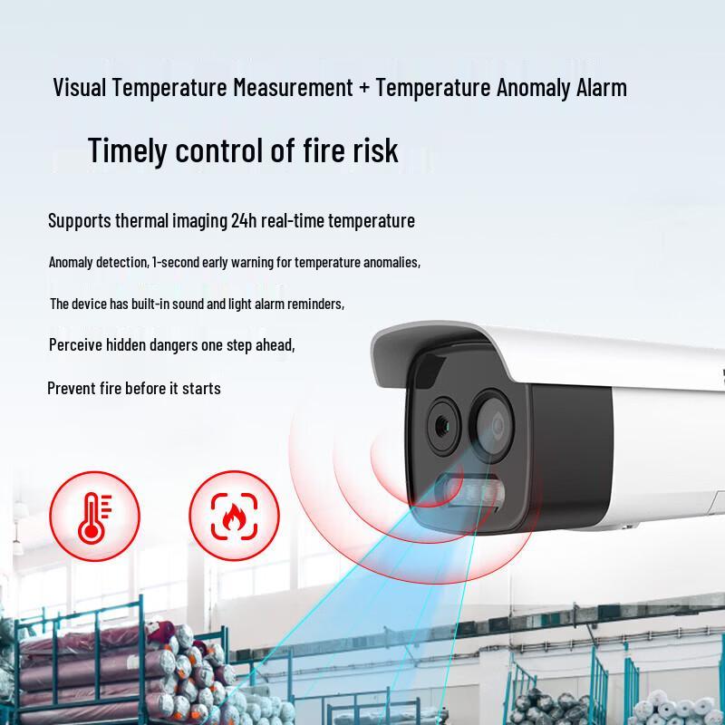 Hikvision Thermographic Dual-Spectrum Bullet Security Camera CN plug (adapter included)