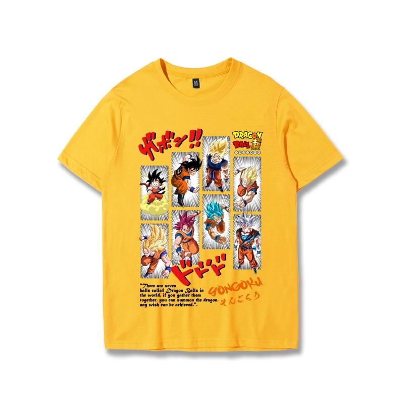 Dragon Ball 2026 Summer 100 Cotton Master Roshi Printed Vegeta Fitness Tshirt Vintage Harajuku Neutral Kids Tshirt Top Y2k