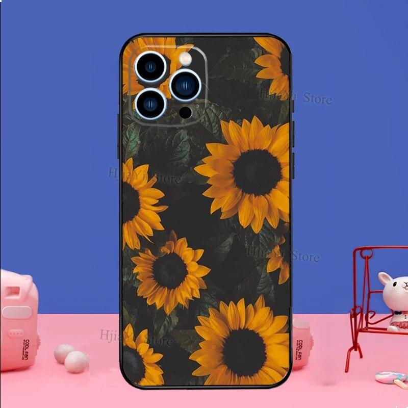 Чехол для телефона «Солнечный подсолнух» для iPhone Samsung Galaxy Redmi Xiaomi Oppo OnePlus Note SA 7 8 9 10 11 12 13 14 20 21 22 23 53 54 Pro Max Ultra TPU Soft