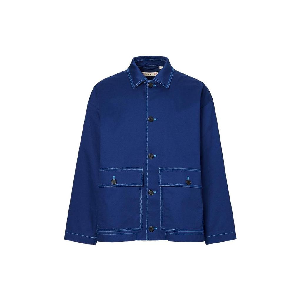 Uniqlo X MARNI Свободная рабочая куртка (Азия) Синий унисекс стритвир 449587-66