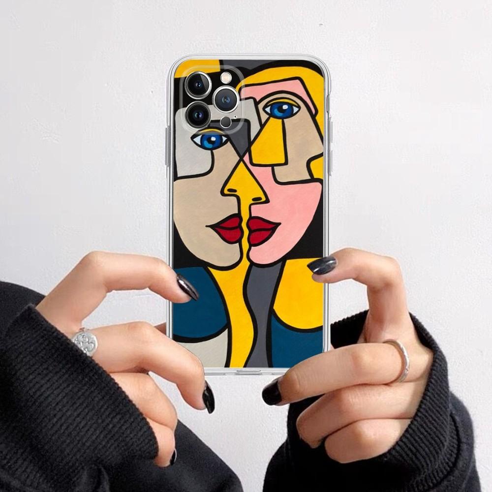 Абстрактная картина Пикассо Чехол для телефона Для iPhone 15 14 11 12 13 Mini Pro XS Max Чехол 6 7 8 Plus X XR SE 2020 Funda Оболочка