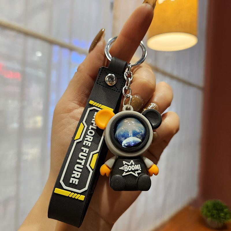 Путешествие к звездному небу брелок астронавт-кролик креативный брелок для ключей автомобиля подвеска подарок для пары кукла подвеска для сумки