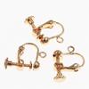 DIY Copper Gold-Toned Non-Pierced Ear Clip Accessories