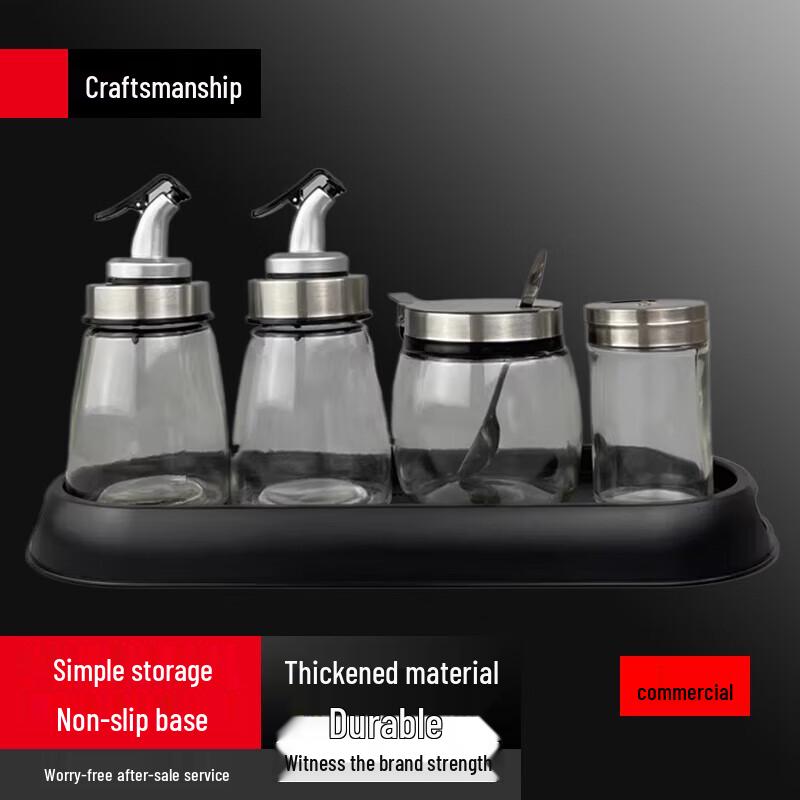 Набор диспенсеров для приправ Beifu Glass