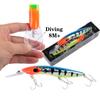 Deep Diving 8M+ Fishing Lures Wobbler Bending Trolling Big Minnow for Freshwater Carnivorous Fish