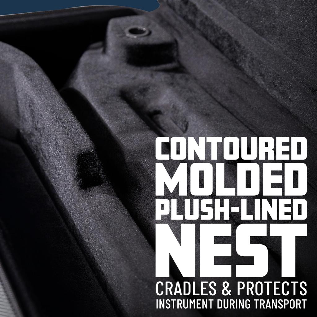 GATOR Adagio Series Lightweight Semi-Hard Trumpet Case, Square, EPS (GL-TRUMPET-R23)