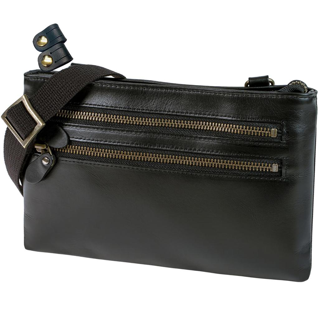 Genuine Leather Horizontal Shoulder Bag Sacoche 190g Made In Japan Toyooka Production Takehachi Manufactured Set of 2 Cable Bands Tm0611 +