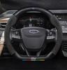 ITES5 Ford ST EXPLORER EDGE Fiesta Focus Mondeo F150 Fusion Mustang Kuga Ranger Car Anti-Slip Suede Carbon Fiber Steering Wheel Cover