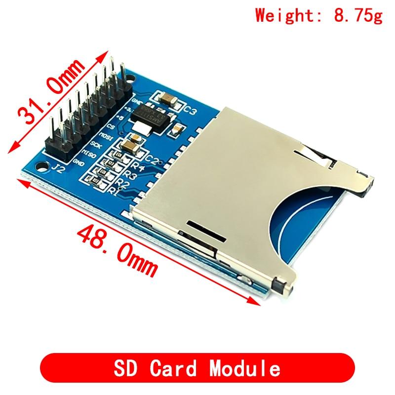 Плата расширения памяти Micro SD D1 Модуль карты Mini TF Мини-карта Micro SD TF Модуль защиты памяти с контактами для Arduino ARM AVR