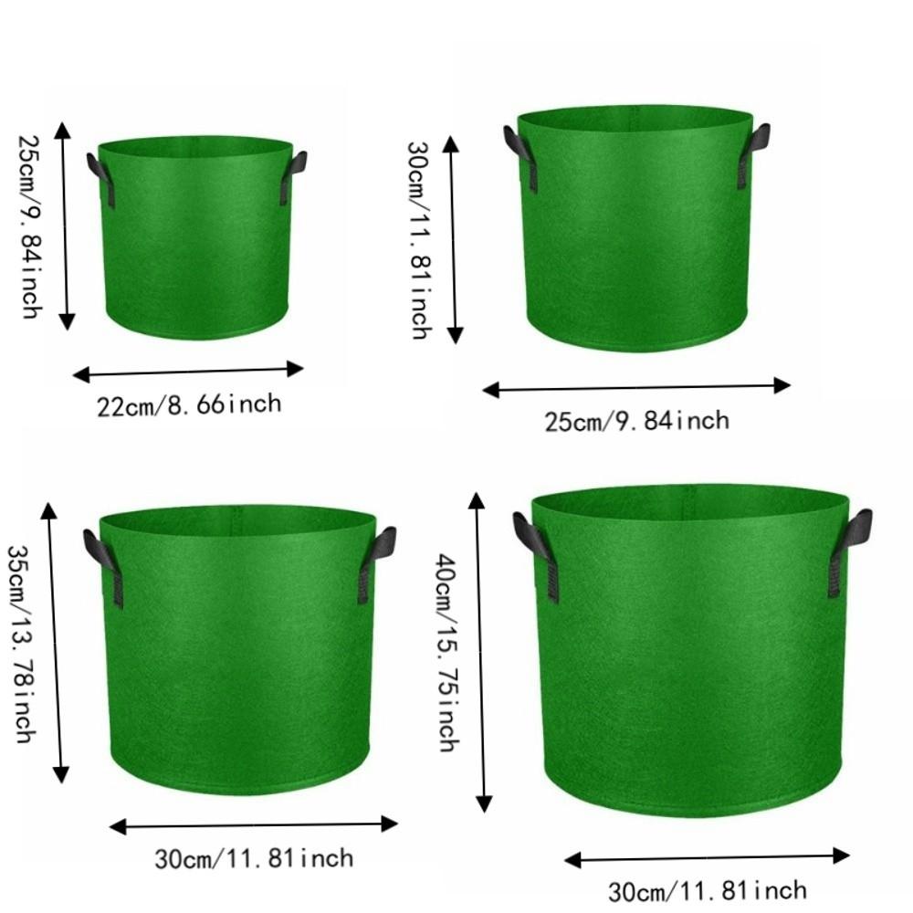 Foldable Grow Bags Thickened Fabric Pots Plant Growing Felt Grow Bags  Tree Planting