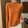 Women's Seamless Wool Sweater - Half-High Collar, Versatile Knit Base Layer, Fashionable and Warm for Autumn/Winter, New Arrival