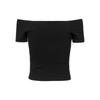 Urban Classics Womens/Ladies Ribbed Off Shoulder T-Shirt
