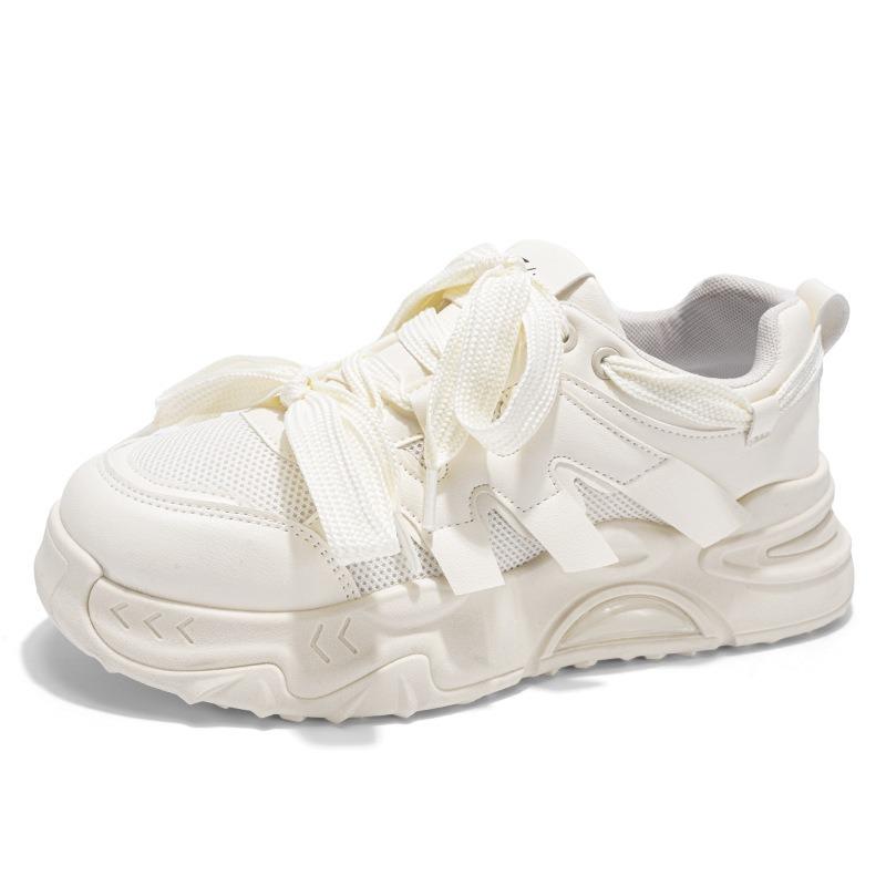 Autumn Men's Shoes New Breathable Mesh Sports Shoes Men's Trend Versatile Little White Shoes Platform Trendy Shoes