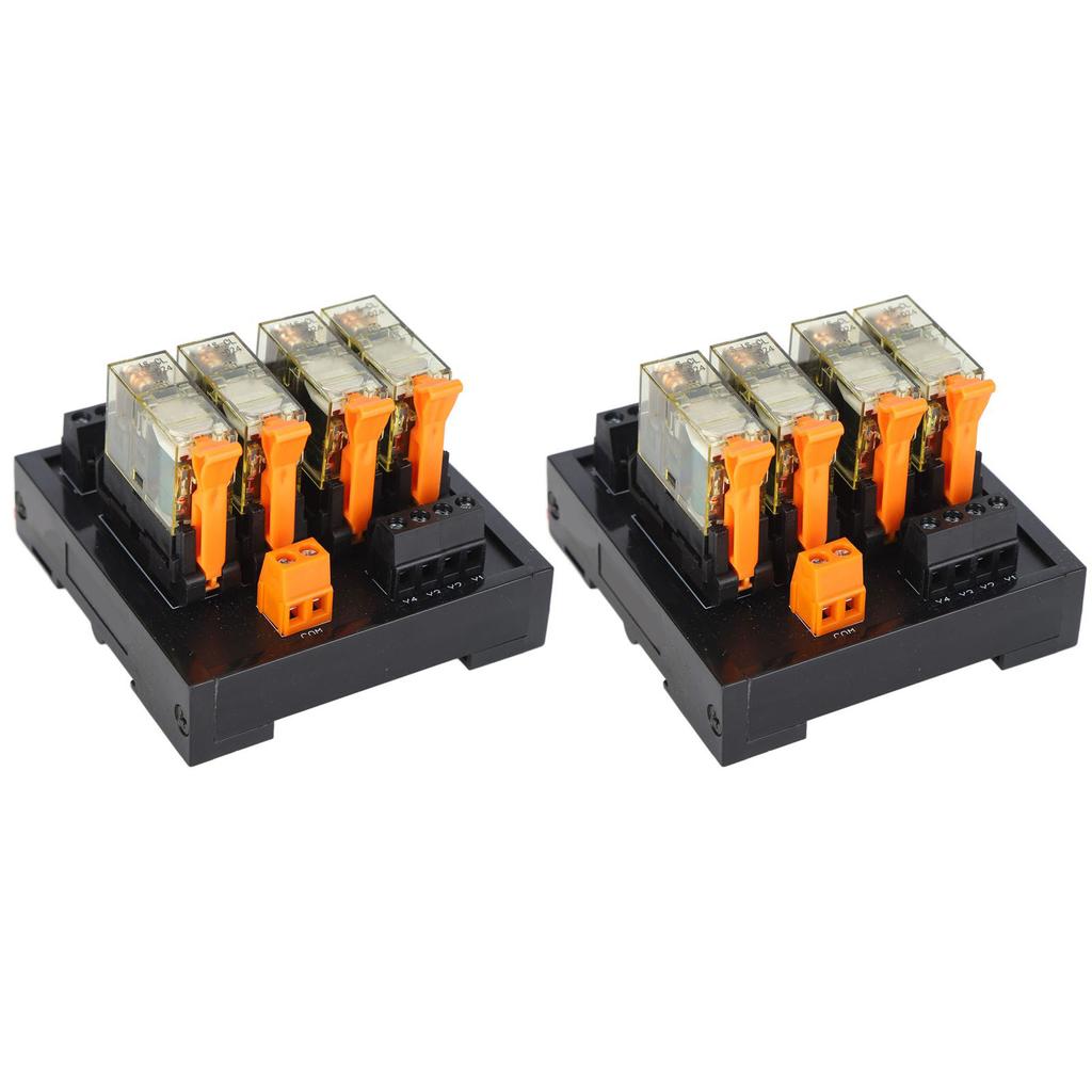 2 шт. релейный модуль плата управления DC PLC монтаж на DIN-рейку 4 канала 1 НО 1 НЗ BEM1S‑4MZ AC 250 В