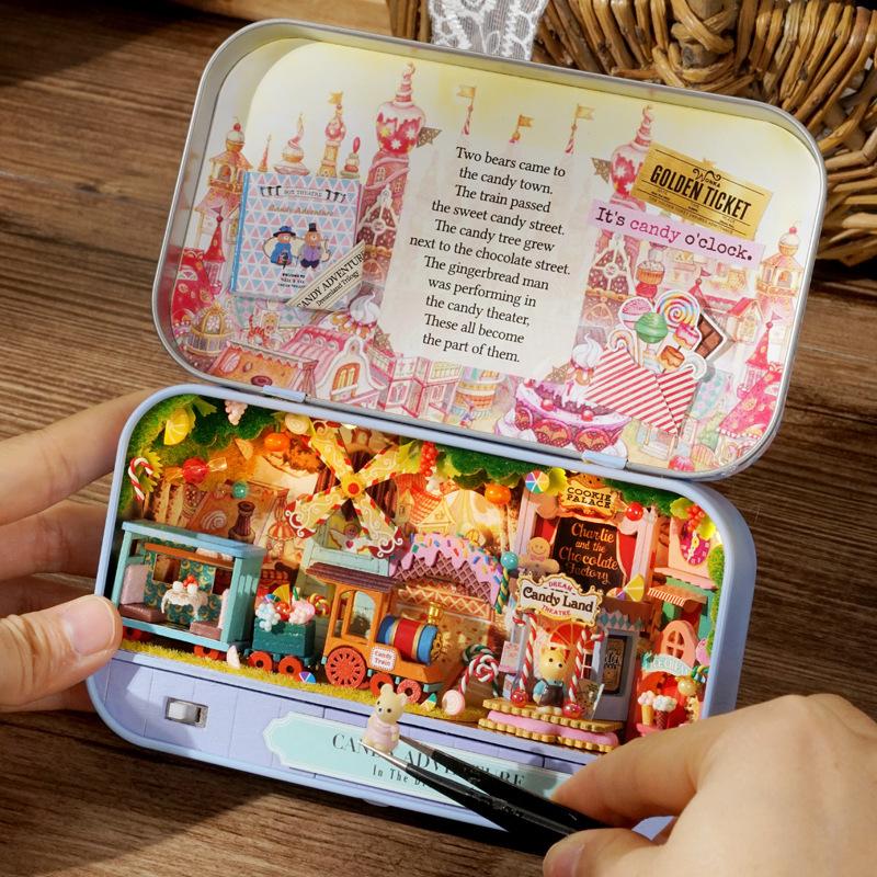 Box Theater Diy Cabin Handmade Assembled Mini Villa Model Room Creative Toys Female Birthday Gift