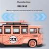 1/24 Volkswagen T1 Автобус Gulf Oil Martini Заниженный Кузов Расширенный Кузов Модифицированный Литой Металлический Модель Автомобиля Звук и Свет Хобби Подарки Мальчик