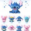 Строительные блоки Stitch Микро-конструктор Лило и Стич Сборка 8 шт./набор 3D DIY Модель Угловые Мини-кирпичики Фигурка Игрушки Для Ребенка Рождественский Подарок