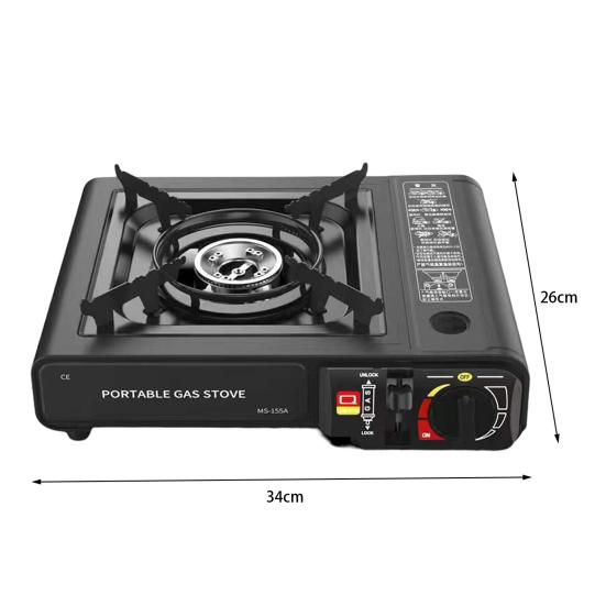 Camping Stove Outdoor Cooking Burner High-Temperature Resistant Travel Use 2900W BBQ Butane Gas Burner Stove