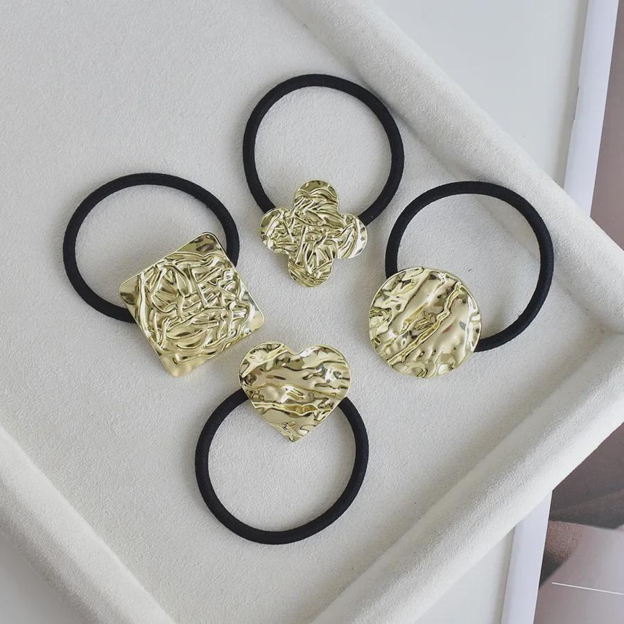 "U-Shaped Alloy Ponytail Headband: High-End, Cold Style, Seamless, Minimalist Hair Ring"