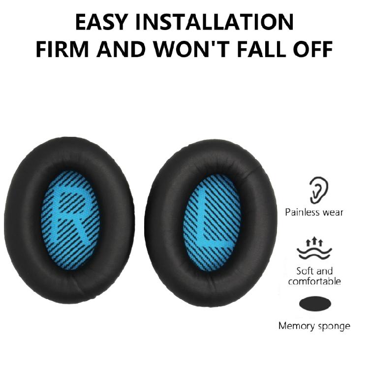 1 Pair Replacement Earpads Soft Sponge Ear Pad Comfortable Earmuffs for QC2 QC15 QC25 AE2 Headphone Repair Accessory