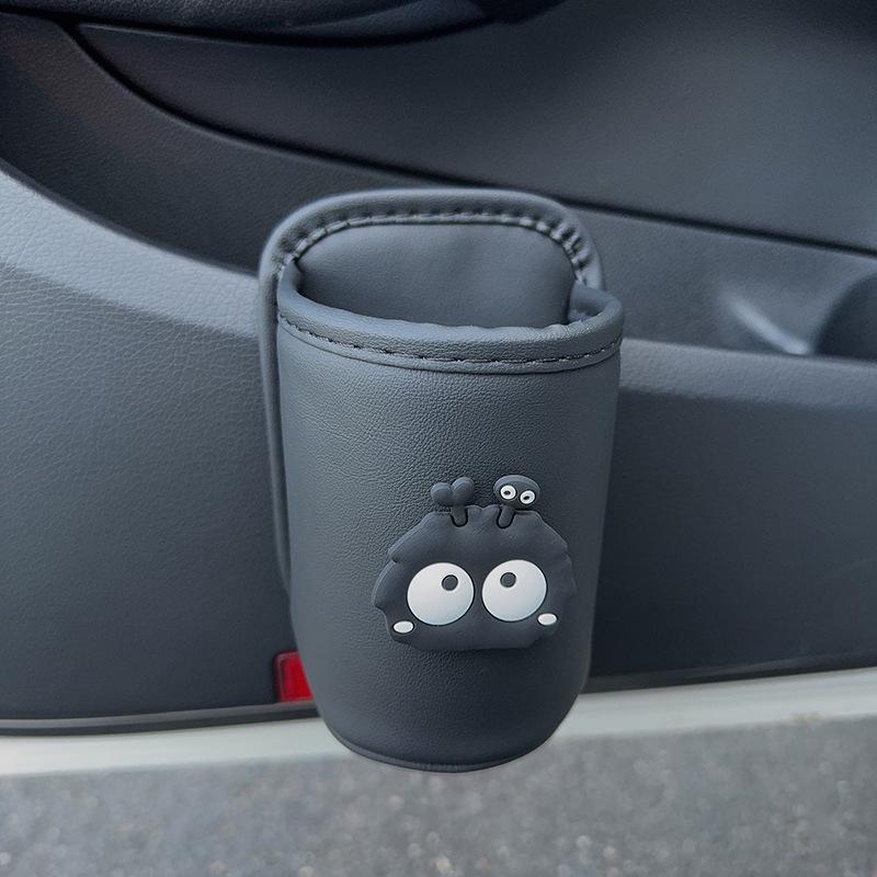 Car Seat & Door Cup Holder: Fixed Backrest Storage & Side-Mounted Drink Holder