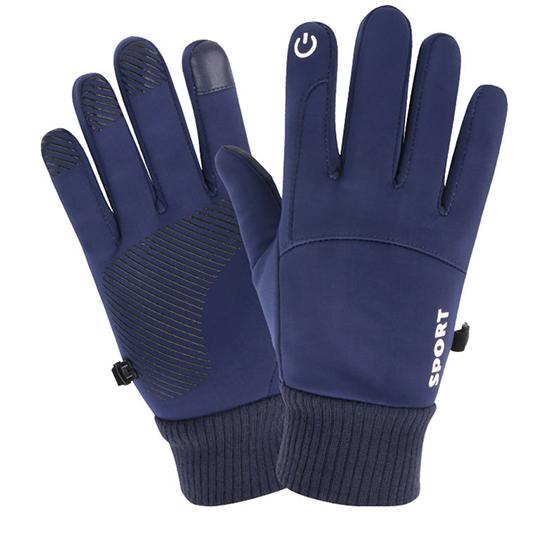 Зимние мужские перчатки для сенсорного экрана, теплые, плюс бархат, толстые, водонепроницаемые, ветрозащитные для езды, вождения, активного отдыха