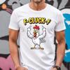 Смешная Куриная Шутка F-Caw-F Футболка Неуместная Цитата Петух, F-Caw-F Смешная Куриная Футболка Смешная Куриная Унисекс Футболка, Грубая Футболка