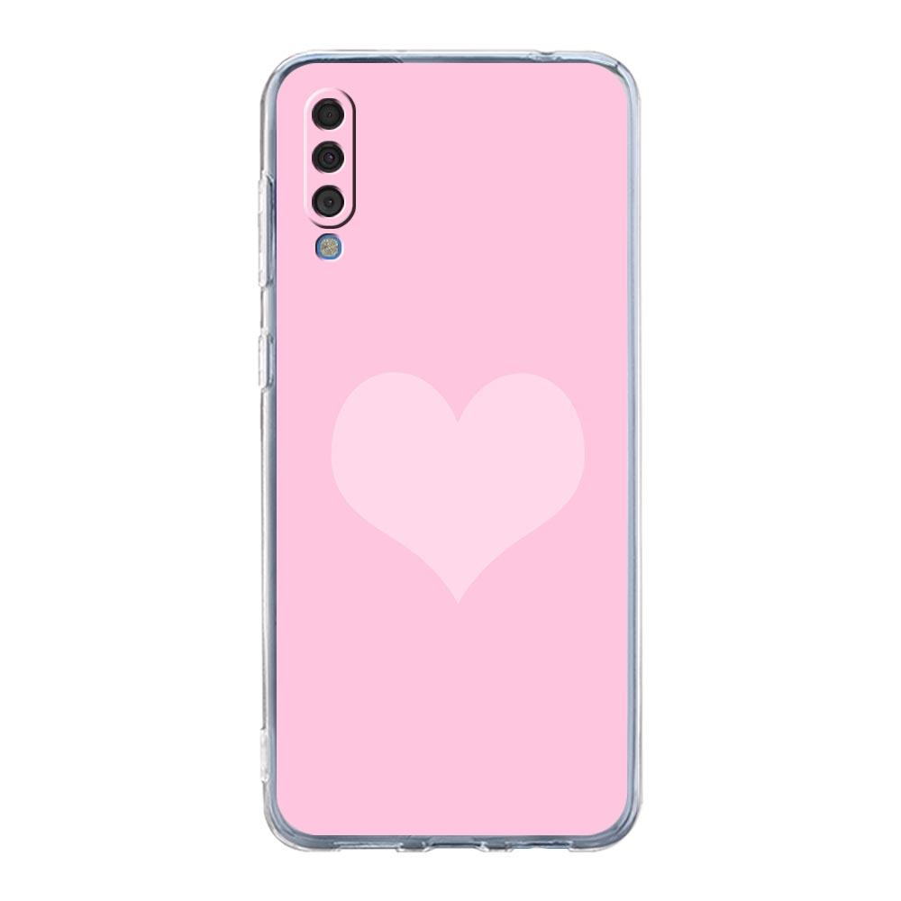 Чехол для Samsung A14 A50 A70 A30 A40 A20E A10S A20S A02S A04S A12 A22 A32 A34 A42 A52 5G A54, золотой, розовый, розовый, с блестящими сердечками, чехол