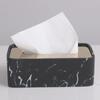 Modern Tissue Box Living Room Light Luxury Stainless Steel Resin High-end Ornaments Coffee Table Dining Table Model Room Soft Decorations